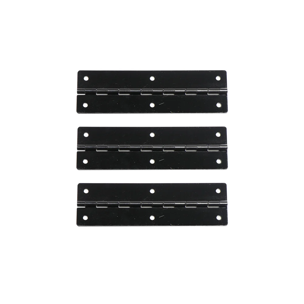 Door Hinge, Full Set, 3 Hinges w/ Rivets
